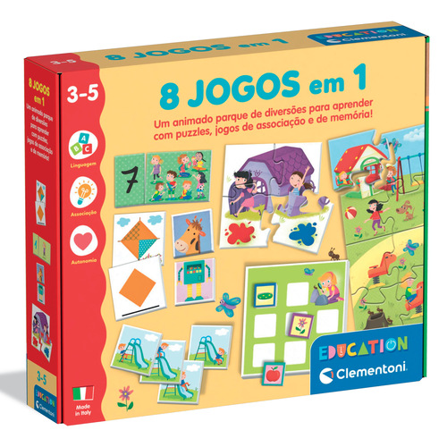 Jogo Clementoni Education 8 Jogos em 1