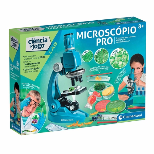 Jogo Clementoni Ciência&Jogo Microscópio Pro