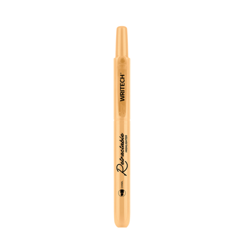 MARCADOR FLUORESCENTE WRITECH W-805S RETRÁTIL PASTEL LARANJA