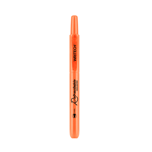 MARCADOR FLUORESCENTE WRITECH W-805S RETRÁTIL LARANJA