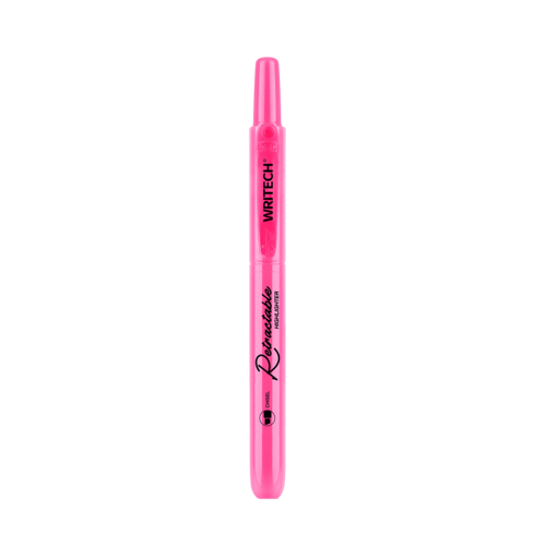 MARCADOR FLUORESCENTE WRITECH W-805S RETRÁTIL ROSA