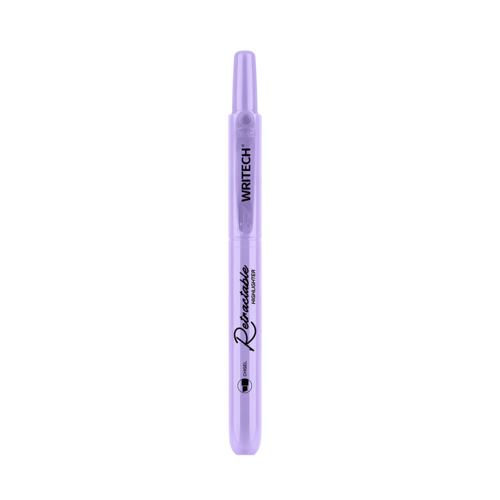 MARCADOR FLUORESCENTE WRITECH W-805S RETRÁTIL LILÁS
