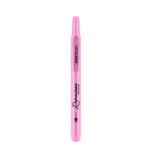 MARCADOR FLUORESCENTE WRITECH W-805S RETRÁTIL PASTEL ROSA