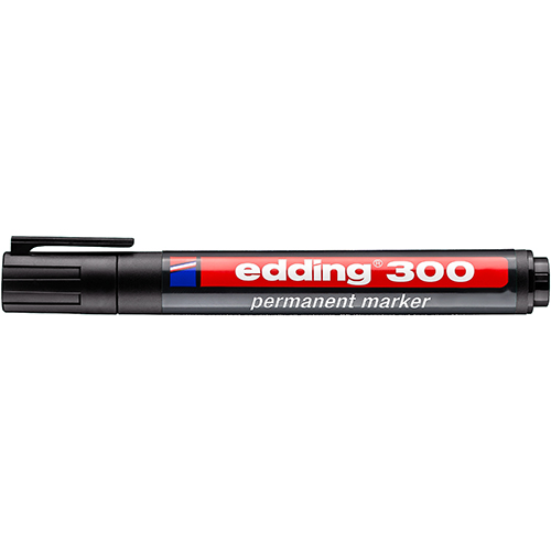 MARCADOR PERMANENTE EDDING 300 PRETO