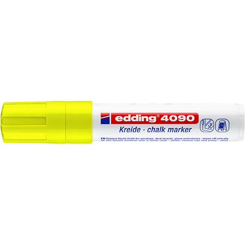 MARCADOR EDDING 4090 WINDOW AMARELO FLUORESCENTE 65