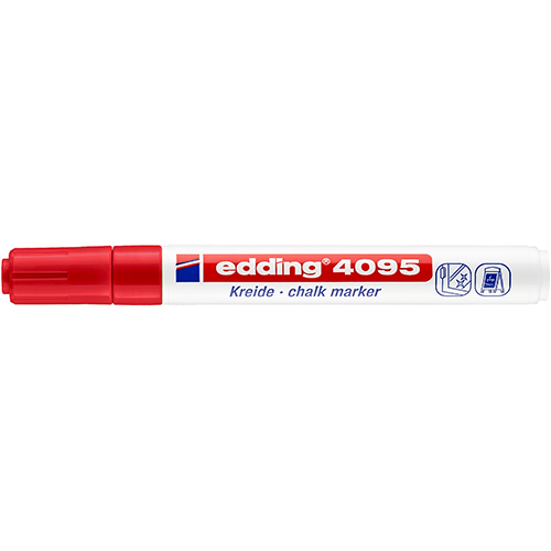 MARCADOR GIZ LÍQUIDO EDDING 4095 VERMELHO