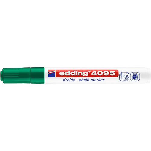 MARCADOR GIZ LÍQUIDO EDDING 4095 VERDE