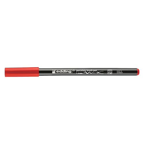 MARCADOR PORCELANA BRUSH PEN EDDING 4200-002 VERMELHO