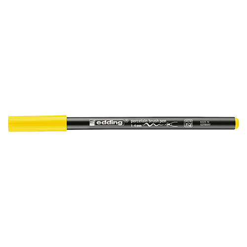 MARCADOR PORCELANA BRUSH PEN EDDING 4200-005 AMARELO