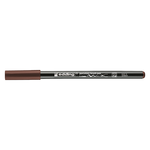 MARCADOR PORCELANA BRUSH PEN EDDING 4200-007 CASTANHO