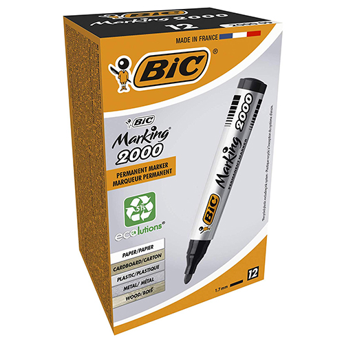 MARCADOR PERMANENTE BIC 2000 PRETO