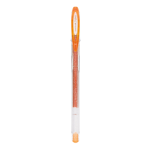 Marcador de Gel Uni-Ball Signo Sparkling Laranja