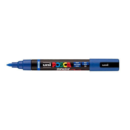 Marcador Posca PC-5BR Brush Azul (33)