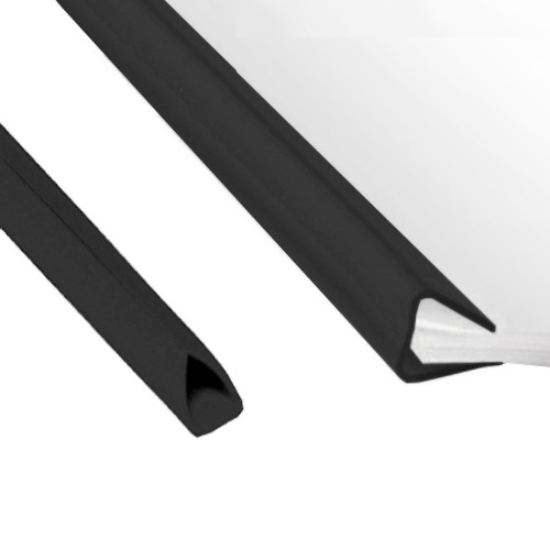 BAGUETE DE PLASTICO A4 15MM PRETA (610)