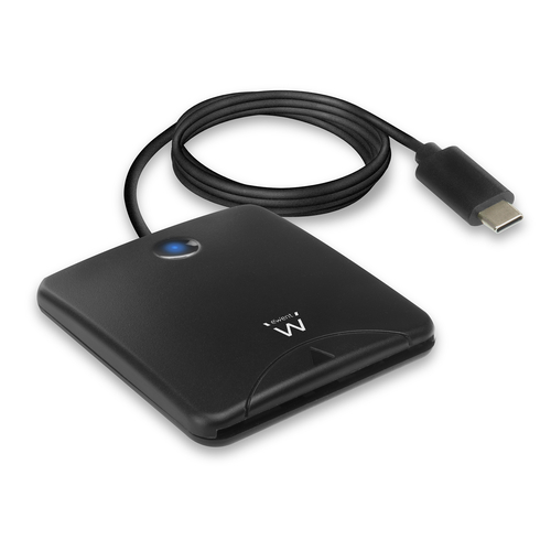 Leitor de Cartões Ewent Smart Card USB-C para Cartão de Cidadão