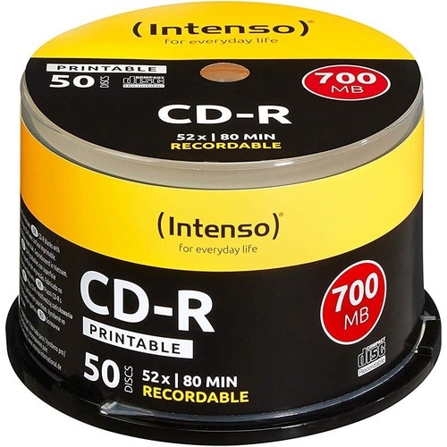 CD-R Intenso Printable 700MB (Pack de 50)