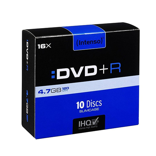 DVD-R 4,7GB 120 MINUTOS INTENSO 4111652 300533 16X CAIXA SLIM