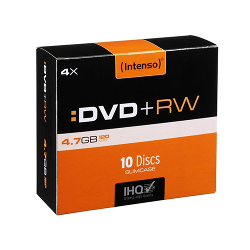 DVD-RW 4,7GB 120 MINUTOS INTENSO REFERÊNCIA 4211632 4X CAIXA SLIM