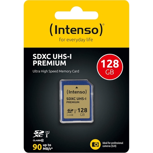 Cartão de Memória Intenso SDXS UHS-I Premium Class 10 128GB