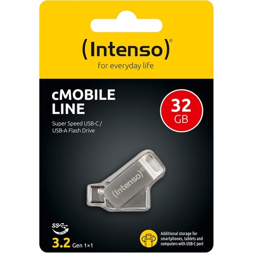 Disk-Pen USB-A/USB-C 3.2 Intenso cMobile Line 32GB