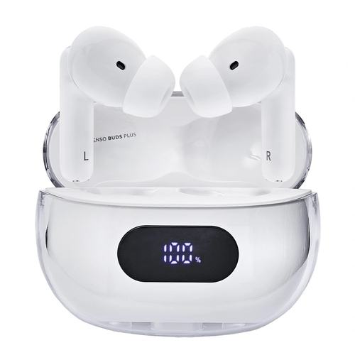 Auriculares Bluetooth Intenso Buds Plus Branco (In Ear - Microfone)