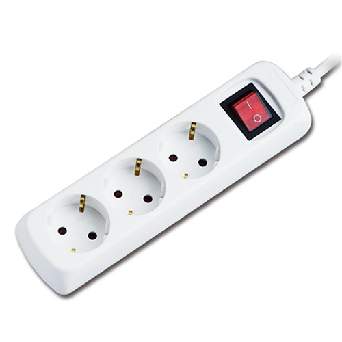 EXTENSÃO ELÉTRICA COM 3 SAÍDAS 1,5MT COM INTERRUPTOR