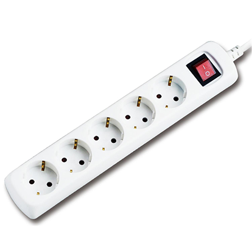 EXTENSÃO ELÉTRICA COM 5 TOMADAS 1,5MT COM INTERRUPTOR PLUS