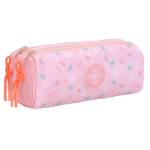 Estojo Marshmallow Poly Coral Duplo