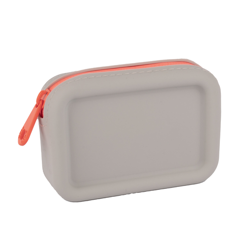 CARTEIRA EM SILICONE APLI SOFT NÉON CINZA