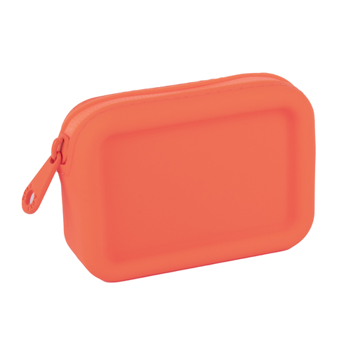 CARTEIRA EM SILICONE APLI SOFT NÉON LARANJA