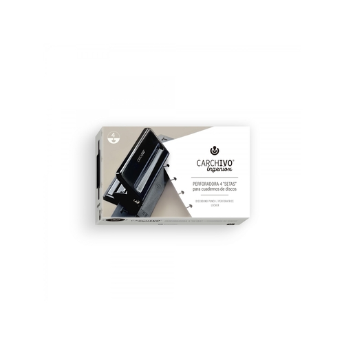Furador Caderno Ingeniox 4 Furos