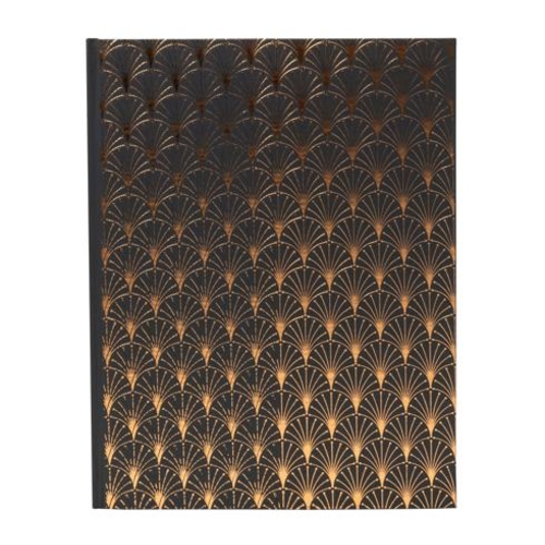 Livro de Visitas Exacompta Gold Slice Neo Deco 27x22cm 100 Páginas Preto e Dourado