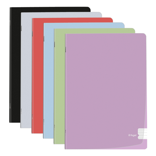 Caderno Agrafado Capa PP A4 Fegol Flex Pautado 48 Folhas