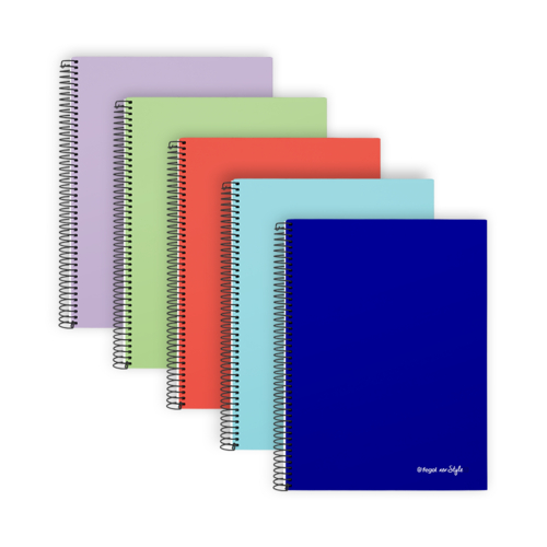 Caderno Espiral Capa Dura A5 Fegol Neo:Style Pautado 120 Folhas
