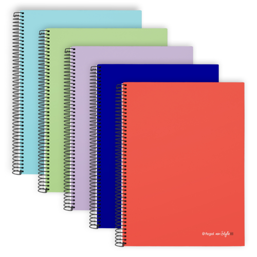 Caderno Espiral Capa Dura A5 Fegol Neo:Style Quadriculado 120 Folhas