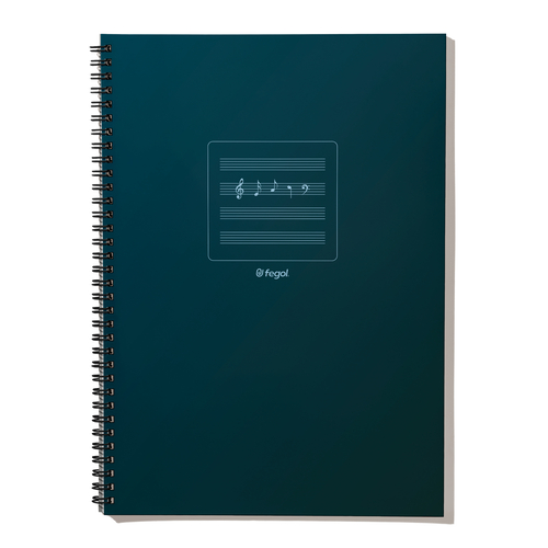 Caderno de Música Espiral A4 Fegol 50 Folhas