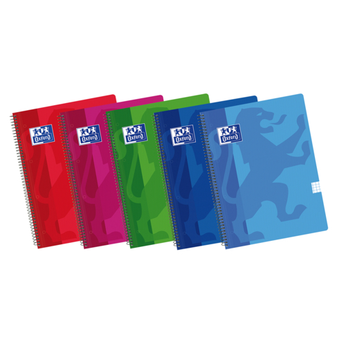 Caderno Espiral A4 Oxford Espiralflex Quadriculado 50 Folhas