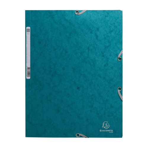 Capa com Elásticos A4 Cartolina Exacompta Skandi Azul Pacífico