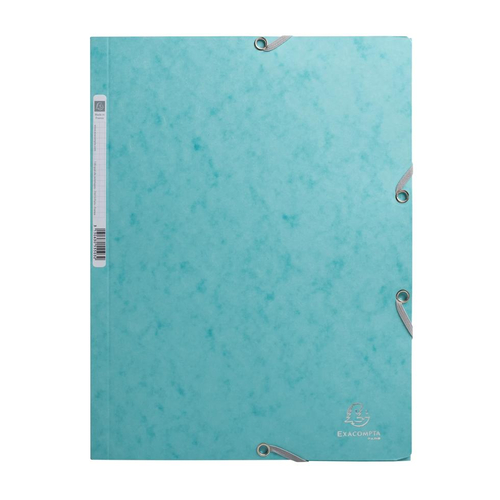 Capa com Elásticos A4 Cartolina Exacompta Skandi Azul Fosco