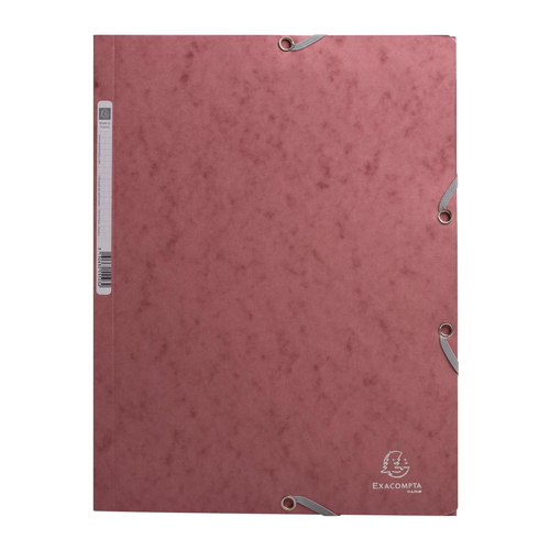 Capa com Elásticos A4 Cartolina Exacompta Skandi Rosa
