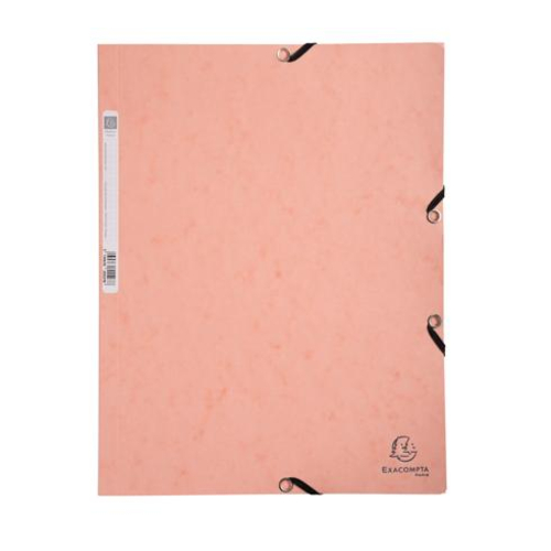 Capa com Elásticos A4 Cartolina Exacompta Aquarel Coral