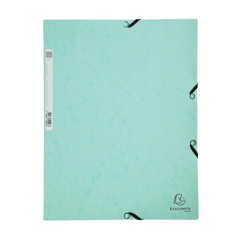 Capa com Elásticos A4 Cartolina Exacompta Aquarel Verde Pastel