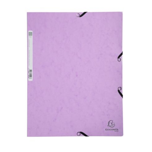 Capa com Elásticos A4 Cartolina Exacompta Aquarel Violeta