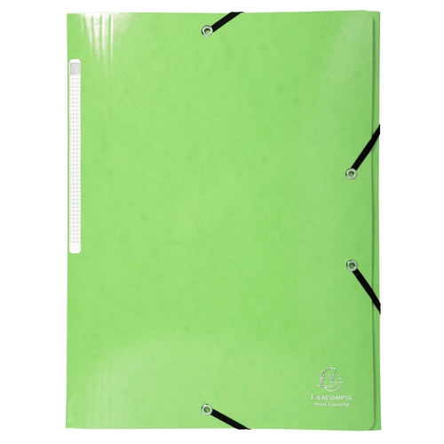 Capa com Elásticos A4 Cartolina Exacompta Iderama Verde Claro
