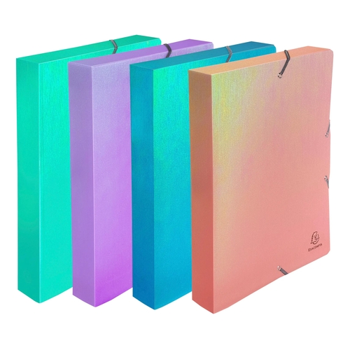 Caixa com Elástico A4 Exacompta Candy Tidy PP L40 Sortido