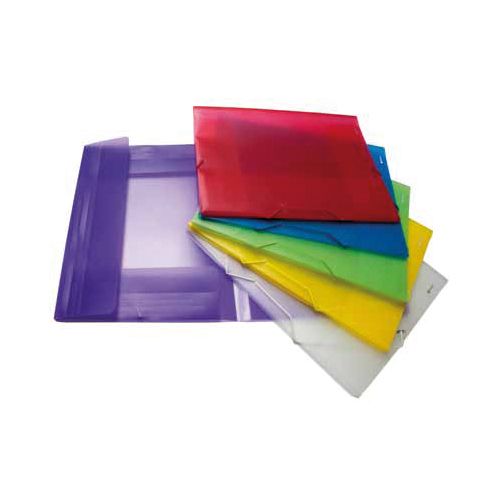 CAPA C/ELASTICOS A4 PP TRANSL. (310X230X35MM) SORT.
