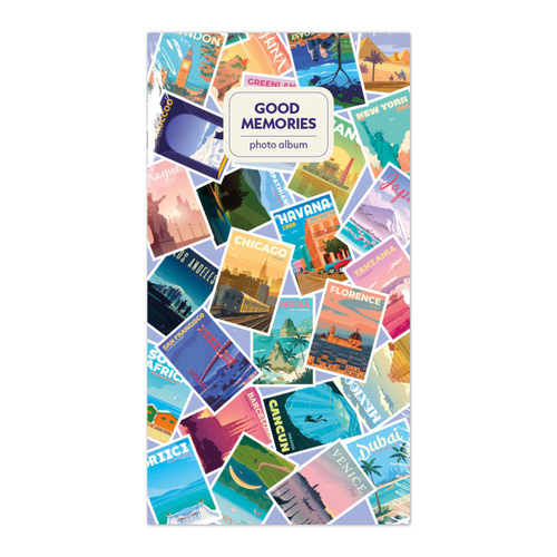 Álbum Fotografias Erik Soft 10x15cm 96 Bolsas Wanderlust Travel Memories