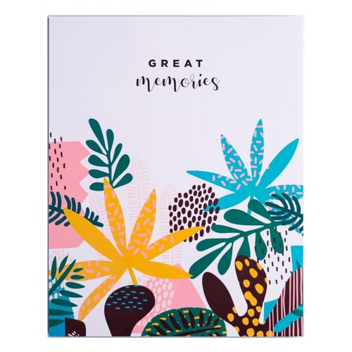 Álbum Fotografias Erik Soft 13x20cm 96 Bolsas Abstract Tropics