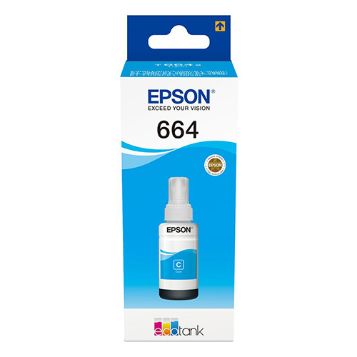 TINTEIRO ORIGINAL EPSON T6642 CYAN 70ML ECOTANK