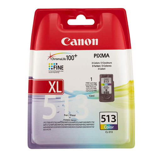 TINTEIRO ORIGINAL CANON CL-513 XL CORES ALTA CAPACIDADE